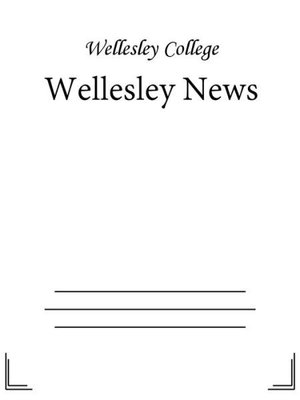 cover image of Wellesley News